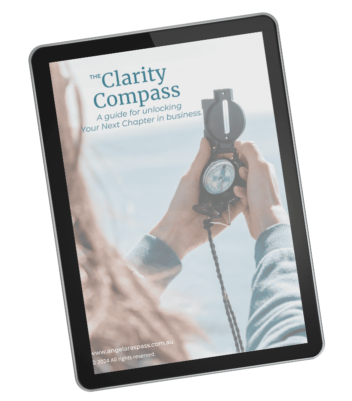 Clarity Compass - your guide to unlock your next chapter in business | Angela Raspass